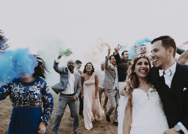 fumigène mariage