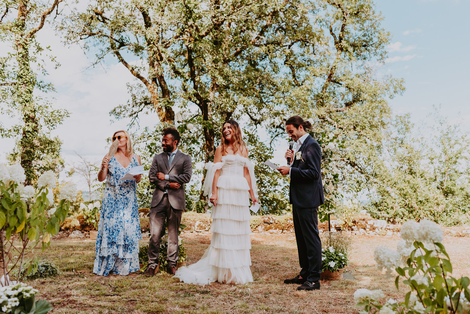 échange de voeux en pleine nature pour une cérémonie laïque en Dorodgne